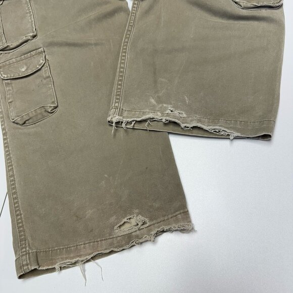 Vintage JNCO Commando Cargo Pants Size 14 (26x25) Tan Skate Y2K Grunge - Picture 10 of 16